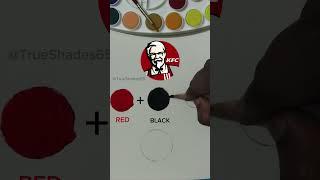 |MIXING COLOURS OF KFC|SATISFYING COLOURS|#shorts