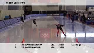 Heather Bergsma 1500m - 1:54.70. USA World Cup Qualifiers