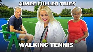 Aimee Fuller Takes On Walking Tennis with Adam Hills! | LTA x @ageuk