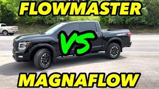 Nissan Titan 5.6L V8: FLOWMATSER Vs MAGNAFLOW!