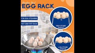 Multipurpose Stainless Steel 7 Holes Egg Rack YM2027, YM2026