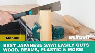 Best Japanese Saw! Easily Cuts Wood, Beams, Baseboards, Plastic Pipes & More!