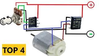 TOP 4 Basit Çift Yönlü DC Motor Kontrolü - DC Motor Kontrolünde İleri ve Geri Yön