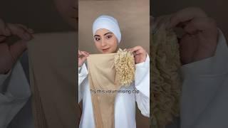 Hijab Voluminising Cap and Pashmina Hijab Tutorial | How to wear Hijab cap #hijabtutorial #hijabcap