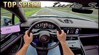 2025 Porsche Panamera Turbo S // TOP SPEED REVIEW on Autobahn