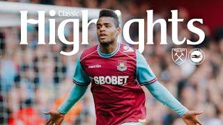 Vaz Te Scores Three in Brighton Thrashing!  | West Ham 6-0 Brighton | Classic Highlights