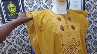 HOW TO CUT AND SEW AGBADA  //double folded agbada