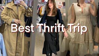 February Thrift with Me - Massive success - Reformation, Eileen Fisher, Vince