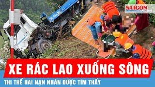 Xe chở rác lao xuống cầu treo ở Huế đã tìm được thi thể 2 nạn nhân | Tin tức