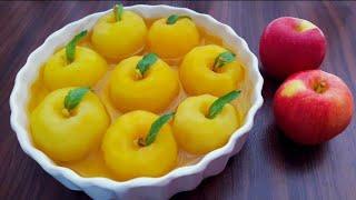 طرز تهیه کمپوت سیب بدون مواد نگهدارنده،خیلی آسان خوشمزه تر از کمپوت کارخانه ای/Apple Compote