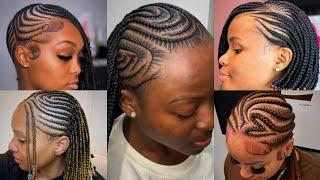 Fulani Braids Hairstyles 2024 | Fashionable Feed In Braids Hairstyle Ideas