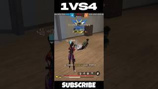 CS Rank | 1 VS 4 By SSR BOSS FF Guild Girl  #ffshort #short #shorts