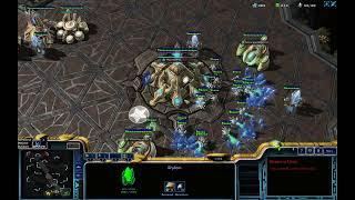 new laptop test: High graphics setting, 2v2 teams ladder: all Protoss, macro.