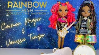 Rainbow High Rockstar Carmen Major & Vanessa Tempo  Fashion Doll Unboxing / Review