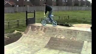 Wil Evans and Anthony Challinor Mini Ramp BMX 1990 Wolverhampton West Midlands UK