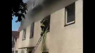 Brand in Korbacher Innenstadt