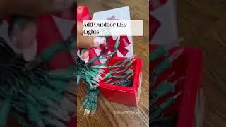 DIY Outdoor Christmas Decor Hack #diy #christmas #diyoutdoorchristmas #diyhomedecor #hacks #viral