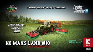 No Man's Land/#10/Buying New Land/Making Silage & hay Bales/Forestry/FS22 4K timelapse