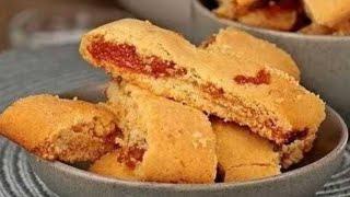 Very tasty cookies with jam! Melts in your mouth! Easy recipe 