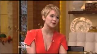 Jennifer Lawrence Interview Live with Kelly and Michael Part 2