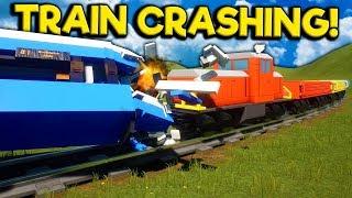 We Crashed Lego Trains with More Trains in Brick Rigs Multiplayer!