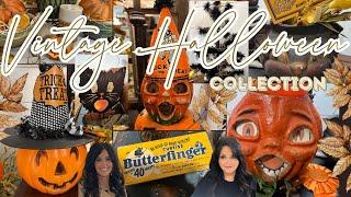 VINTAGE HALLOWEEN COLLECTION ||  CHIOR BOY PAPER MACHIE PUMPKINS || COLLECTORS DREAM