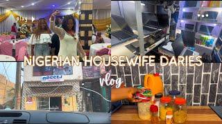 Life as a Nigerian Housewife and a Mom of 3 | Birthday Party | Cooking | Market Vlog | School Run.