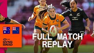 Late try seals epic grudge match! | Australia v New Zealand | Semi Final Match | HSBC Madrid Sevens