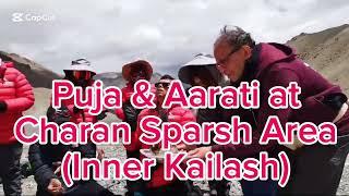 Puja & Aarati at Charan Sparsh Area I Inner Kailash I Touching Feet of Kailash I Alpine Eco Trek