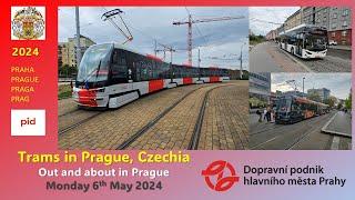 Prague, Czechia: Out and about in Prague on Monday 6th May 2024