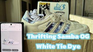 Thrifting Samba OG White Tie Dye #video #videoshort #videos #viral #adidas #legit #sneaker #sneakers