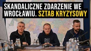 Sztab kryzysowy we Wrocławiu z udziałem premiera Donalda Tuska