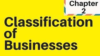 1.2 Classification of businesses IGCSE Business Studies