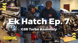 EK Hatch Build - K To B Series - Ep.7 - GSR Turbo Assembly #gsr #Turbo #EkHatchback #Bseries