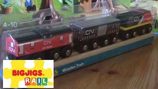 Bigjigs Wooden Toy Train: unboxing  Bigjigs BJT -BJT446   CN Train   Bigjigs Rail (04334 voice en)