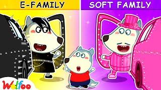 Don't Leave Home, Lucy! Adopted By Pink Family | Kids Stories About Wolfoo's Family | Wolfoo Family