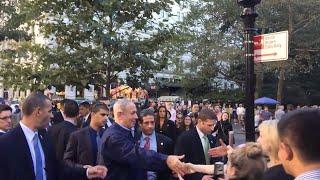 Israeli Prime Minister Benjamin Bibi Netanyahu in New York City during UN General Assembly