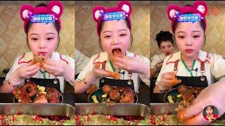 【ASMR MUKBANG】대창 동파육 새우 족발 중국 먹방 。 ASMR XIAOYU MUKBANG。N02。270923。1