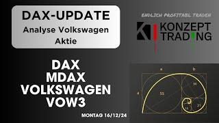 DAX Update zum Wochenstart 16.12.24 || Diese Marke ist entscheidend || Analyse MDAX +Volkswagen VOW3