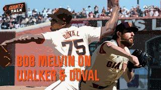 Bob Melvin on his expectations for Ryan Walker, Camilo Doval | Giants Talk | NBC Sports Bay Area