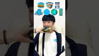 Random Blue food MUKBANG #shorts