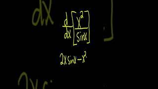 How to Use the Quotient Rule | Calculus Derivatives #shorts