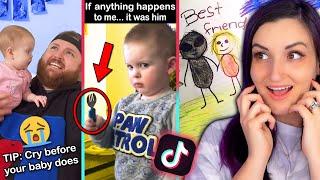 Pregnant Woman Reacts to Parenting Tik Toks