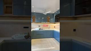 Before & ️After Kitchen Transformation #shorts #interiordesign