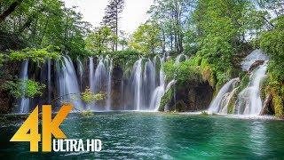 4K Plitvice Lakes - Crystal Waters of Croatian Lakes - Ultra HD Relaxation Video