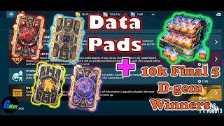 10k Final 5 Winners & Data Pads | WR - War Robots