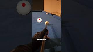 Frozen Ball Aiming System In Pool #8ballpool #billiards #trickshots #billiard #9ballpool #poolshots