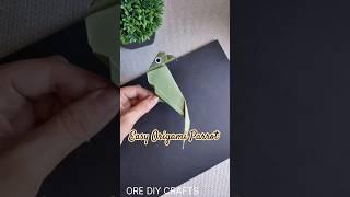 Easy Origami Parrot Tutorial - Paper Parrot #origami #parrot #animals #art #diy