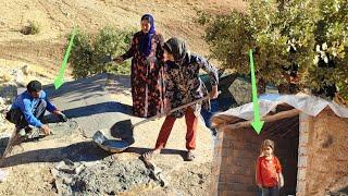 "Family unity and a new roof at the entrance of the cave;  It lights up a mother's hope"