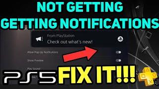 PS5 NOT GETTING NOTIFICATIONS FIX!